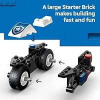 LEGO City Police Motorcycle Chase Building Toy for Kids - Pretend Play Building Blocks for Boys & Girls, Ages 4+ - Preschool Learning Toy W/Police & Crook Minifigures - Gift for Birthdays - 60455 — image 3