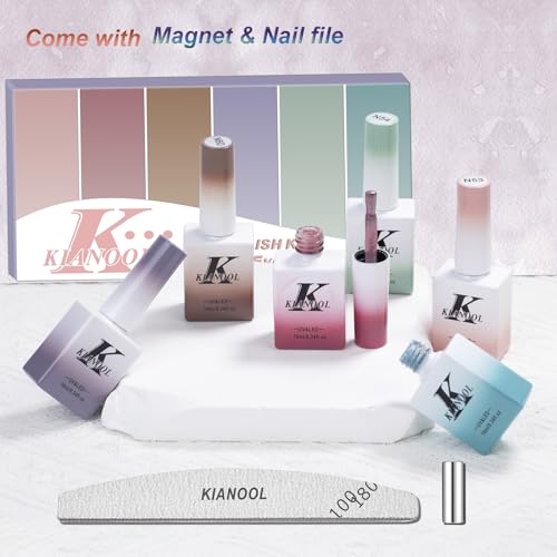 Set de Esmaltes Gel Cat Eye 6 Piezas 10ml miniatura 3