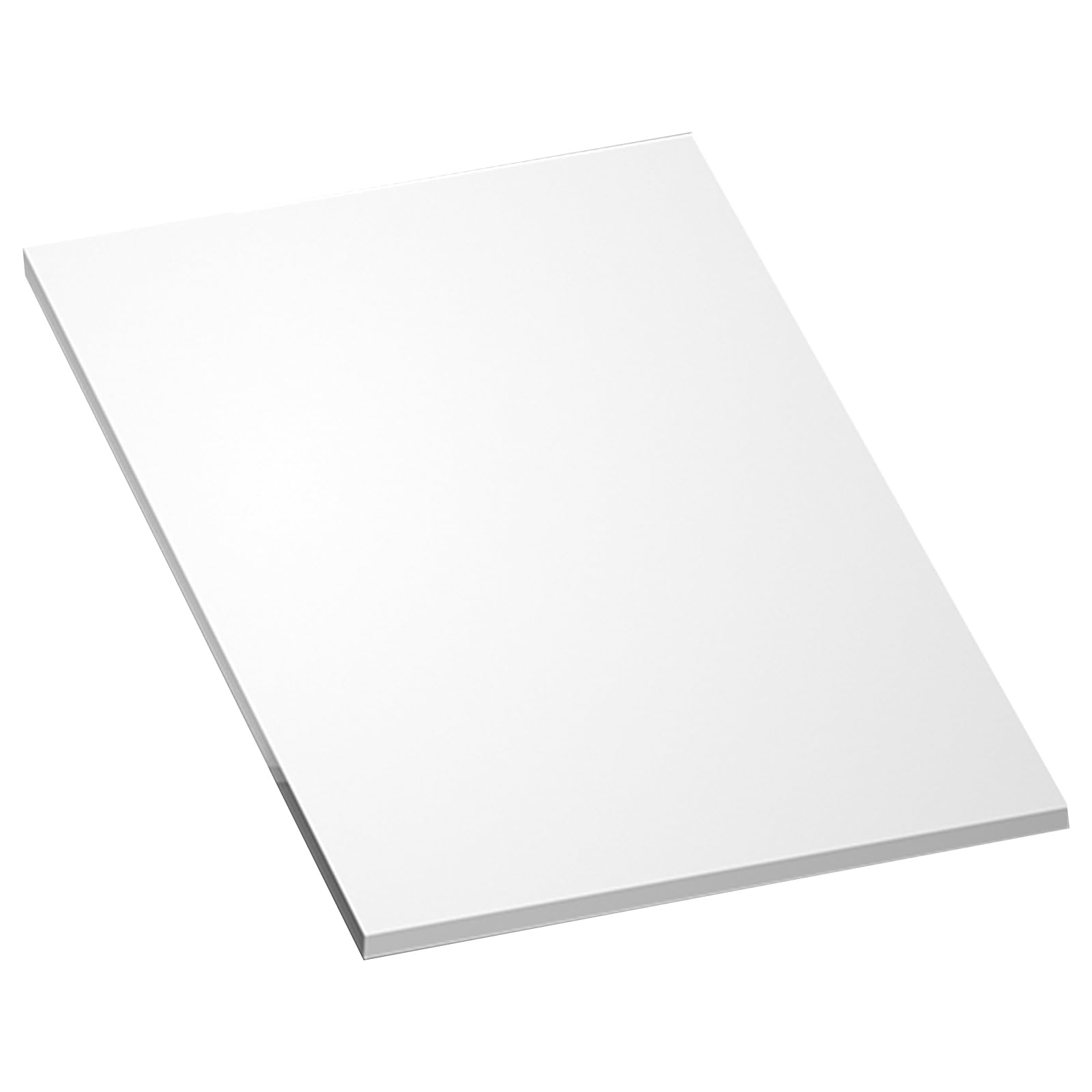 Lastra PVC Rigida Pannello PVC Rigido Fogli Plastica Rigido Pannello in Cloruro di Bianco per La Lavorazione in Edilizia, Spessore 8 Mm,300mm x 400mm
