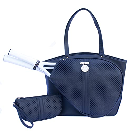 Court Couture Cassanova Perforated Black Tennis Bag