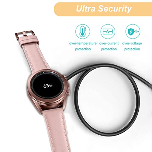 Image of Charger for Samsung Galaxy Watch 4 /4Classic /3 /Active 2 /Active, Replacement USB Charging Cable Cord Dock for Galaxy Watch 4 Classic /3 /Active 2 /Active Smartwatch