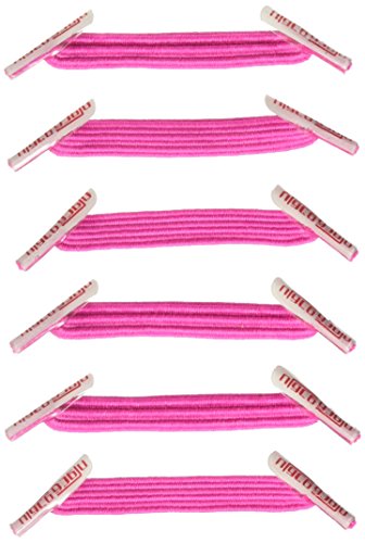 U-Lace Mix N Match Lacets de chaussures unisexes pour adulte, rose vif, Taille unique