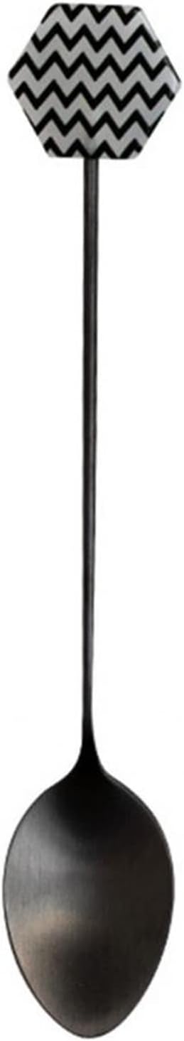 Coffee Scoops Dessert Fork Rust-resistant Salad Exquisite Square Portable Coffee Spoon