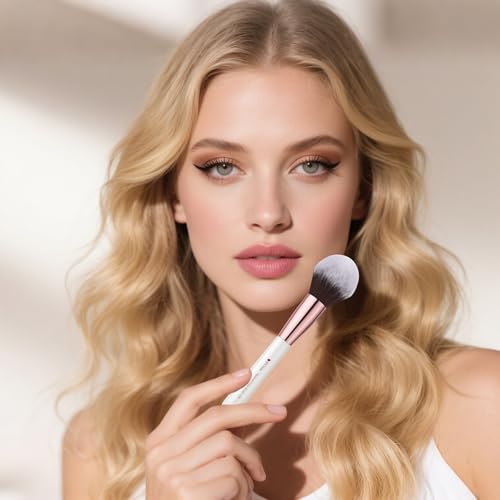 DUcare Makeup Brush Set Professional 27Pcs Makeup Brushes Premium Synthetic Kabuki Foundation Blending Face Powder Blush Concealers Eye Shadows Make Up Brushes Kit White