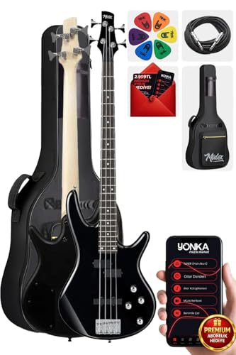 Mbg-400BK Profesyonel 4 Telli Bas Gitar, Softcase Gigbag ve Kablo Dahil