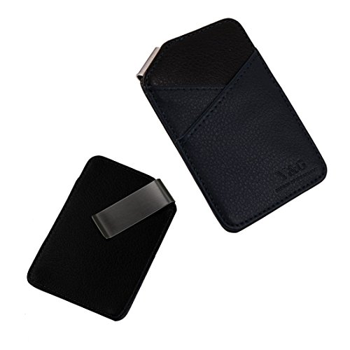 Y&G YCM030104 Dark Blue Black Mens Money clip and Card Holder for Christmas