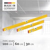 STABILA Wasserwaage im Set - PRIME SET 80 AS - 3-teiliges Wasserwaagen Set: 100 cm / 60 cm / 30 cm, integrierte Rutsch-Stopper mit Horizontal & Vertikal Libelle, Made in Germany – Ansicht 2
