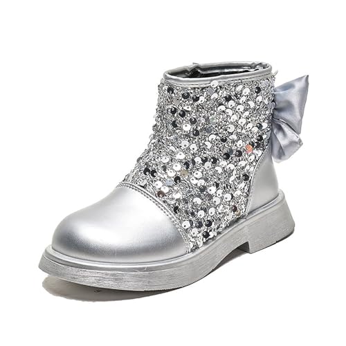 IWIHMIV Toddler Ankle Boots Girls Fashion Boots Girls Dress Boots Riding Boots for Girls Princess Boots Girls Short Boots2