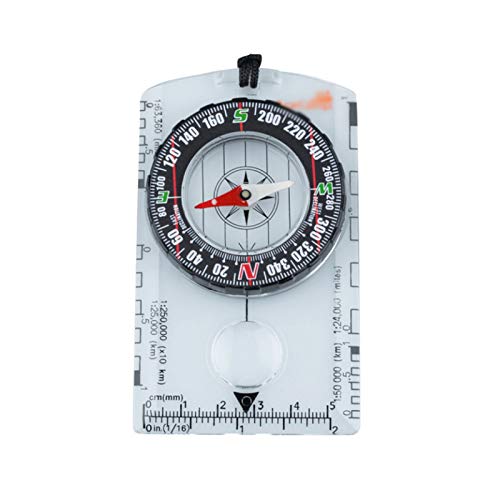 Boussole de carte multifonctionnelle avec aiguille du nord rapide et loupe intégrée de visée