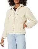 Levi's Women's Exbf Ao Trucker Jackets, cloud cream sherpa, X-Large