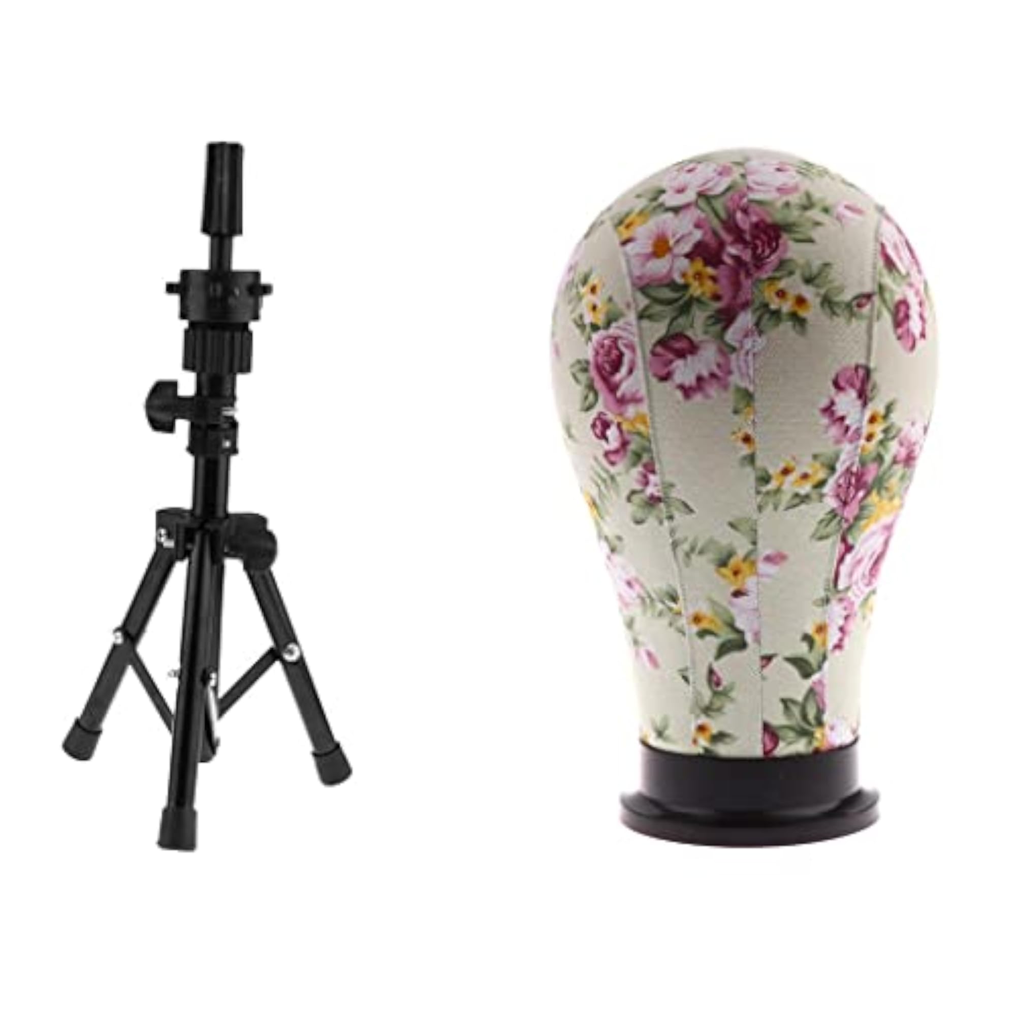 23'' Adjustable Wig Making Canvas Block Mannequin Head