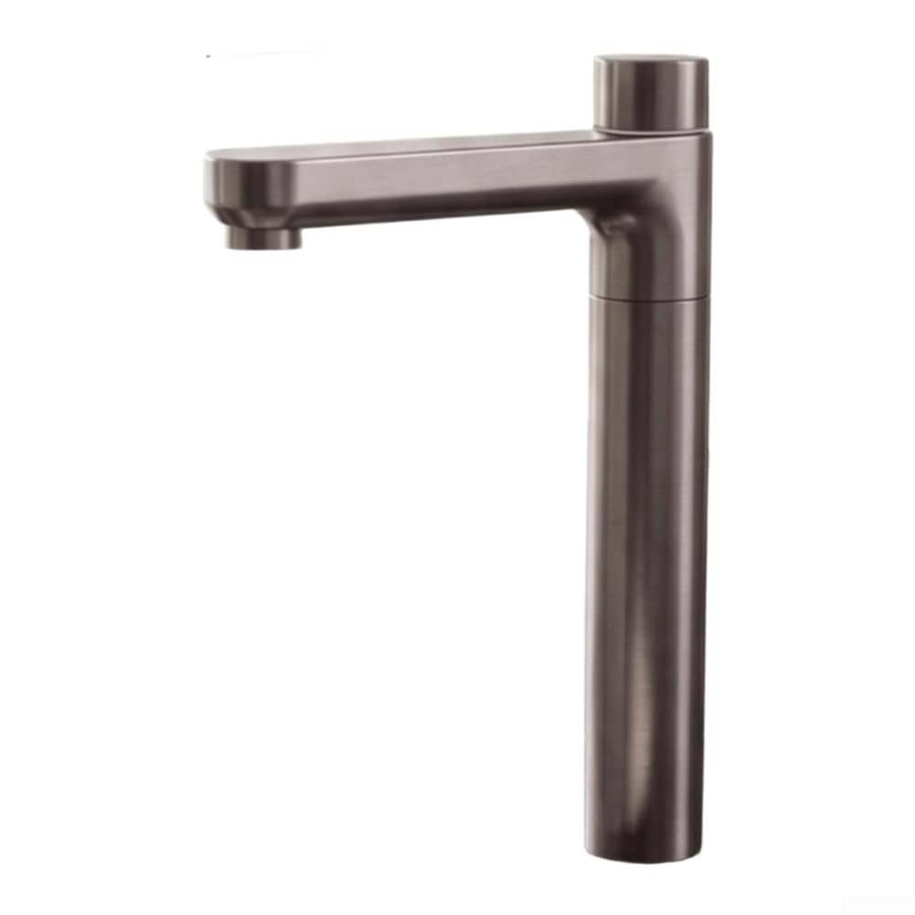 para grifo Aireador para acero Inoxidable para Doble Salida para Purificador de Agua Ósmosis Inversa Cocina Encimera Negro(Gray Single Deluxe)