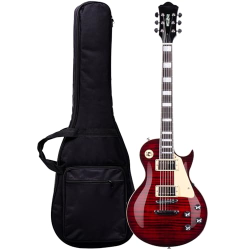 Guitare électrique frettes acier inoxydable pour droitier en acajou