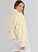ANRABESS Womens Fuzzy Fleece Jacket Fall Casual Long Sleeve Cropped Sherpa Button Down Shacket Coats Outwear With Pockets Yellow Medium