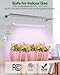 Sunco 3ft Grow Light LED, 30W, Full Spectrum, for Seed Starting, Seedling, Indoor Plants, Plug in Suspended Fixture, Link Up to 5, Inline Switch, UL/ETL 4 Pack.