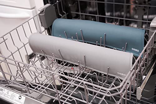 OHMO Napfunterlage für Kleine Hunde und Katze, 46x25cm, Unterlage für Katzennapf, rutschfeste Futterunterlage aus Silikon, wasserdicht, Grau - Image 8