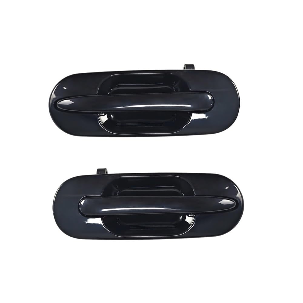 BIKKJBK Car Vehicle Door Handle 4Pcs Exterior Door Handle Front & Rear Outside Outer Kit for CR-V for CRV 1997-2001 Left & Right Black