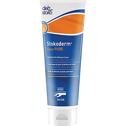 DEB - SAQ100ML Deb 100 ml Tube White Stokoderm Aqua Pure Scented Skin Care Cream