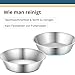 PEGGY11 Edelstahl Futternapf für kleine und mittelgroße Hunde, 720 ml, rutschfest mit Silikonboden, stabil & leise, 2er Set