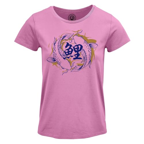 T-shirt poisson koi pour femme look asie urbain