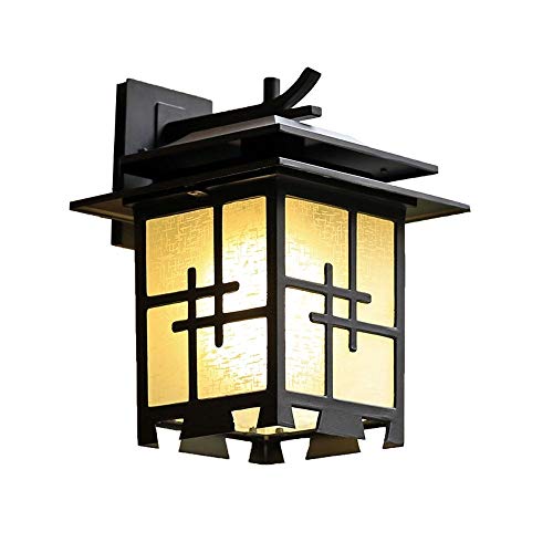 Lanterne japonaise extérieure étanche avec diffuseur d'art mural rétro - 2