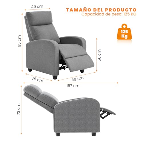 Listado de Sillon Reclinable Coppel que puedes comprar esta semana. 5 Sillon Reclinable Coppel marca HOMELYA (2)