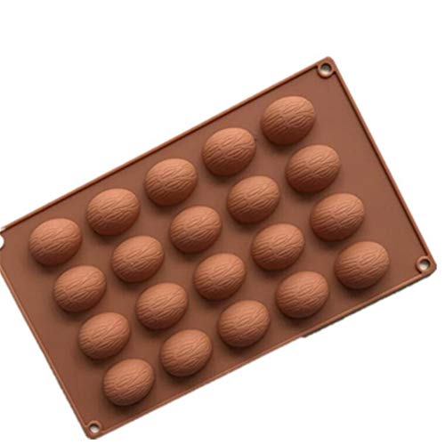 20 Löcher Walnuss Nüsse Form Kuchen Schokolade Formen Silikon Puddding Form Haushalt DIY Kuchen Backen Werkzeug Kekse Gelee Fondant Schokolade Süßigkeiten Backmatte Backform Backblech