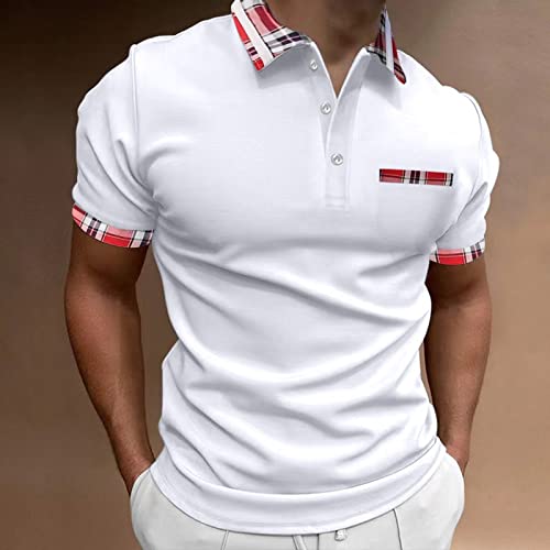 Polo à manches courtes homme : la solution style au col patchwork boutonné - 2