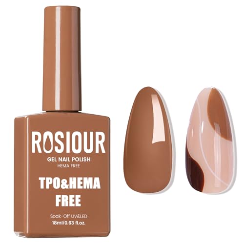 Rosiour TPO and Hema Free Caramel Brown Gel Nail Polish-