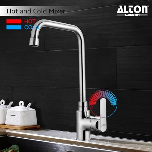 Image of ALTON FAM3455-UL, Single Lever Kitchen Sink Mixer with Swivel Spout | Kitchen Sink Tap | Faucet | Mixer