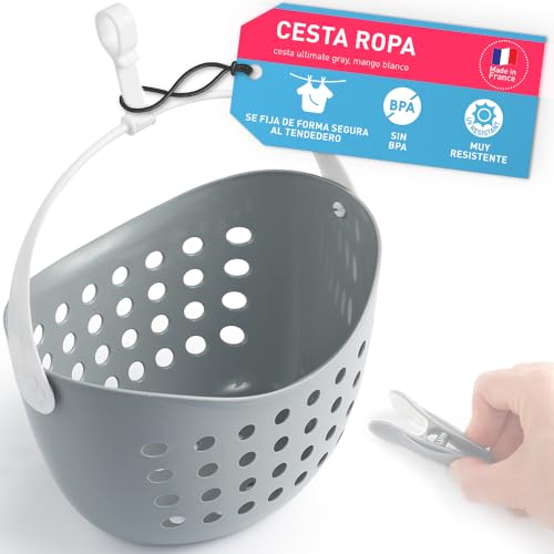 culiclean Cesta vacía (1 Pieza, Ultimate Gray/Mango Blanco)