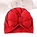 Sosoport Cute Bowknot Hat Newborn Fashion Headdress Photo Prop for Boy Girl Soft Cap Red