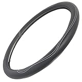 Motor Trend SW-791-BK Black Truck Steering Wheel Cover-Big Rig Semi Trailer-X Large 18 Inch-Comfortable Grip for Long Drive