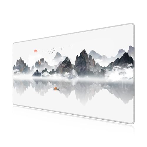 Tapis de souris XXL LL-COEUR paysage 700x400x3mm de bureau et gaming