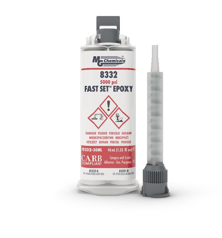 8332-50ML, Chemicals Fast Setting Epoxy, Dual Cartridge, 46ml (1.55 fl oz)
