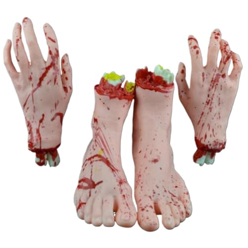 Mains d'Halloween pour effrayer vos invités avec de fausses parties du corps