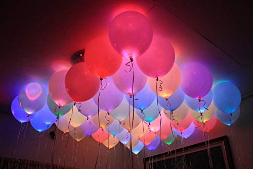 Mumoo Bear Led Balloons Set Of 25 Pcs For Neon Party Birthday Decoration Party Supplies Birthday Party Decoration Anniversaries Bridal Shower Or Baby Shower Decoration