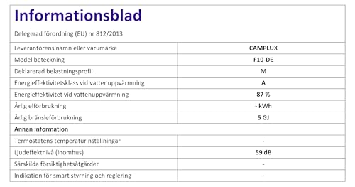 CAMPLUX 10 Liter Gasdurchlauferhitzer mit 3-stufig Verstellbarem Griff F10-DE, LPG, 50mbar, für Campingdusche/Wohnmobilausflug, Serie First
