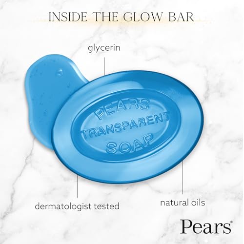 Pears Glycerin Soap, Transparent Blue with Mint Extract, 12-Pack – Pure & Gentle Cleanser for Cool, Refreshed Skin, 4.4 Oz Ea - Image 4
