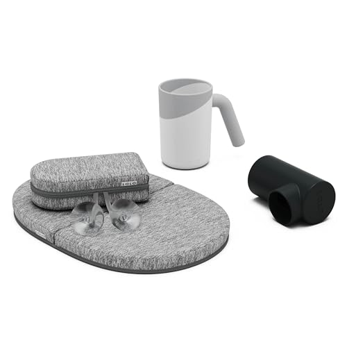 Image of Lalo Bathtime Essentials - Includes Knee & Elbow Saver, Rinse Cup, & Spout Cover - Comfortable & Secure Baby Bath Essentials Made with Safe, Durable Materials and Easy to Clean - Licorice