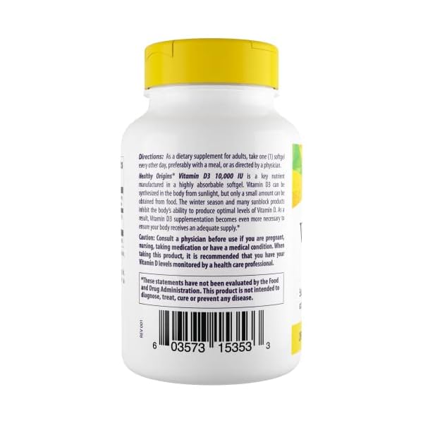 Healthy Origins Vitamin D3 Softgels - Image 4