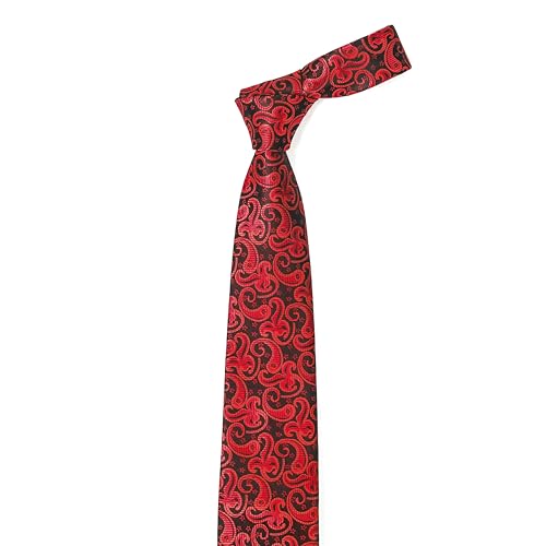 Image of Men's Tie Set with Pocket Square and Cufflinks | 100% microfiber; tie 59 x 3.15 in; square 10 x 10 in; gift box included