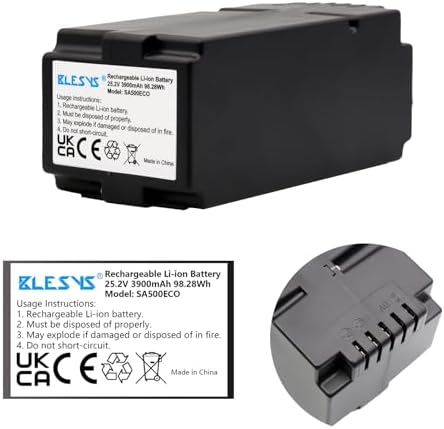 BLESYS Batterie 3900mAh 25.5V pour Yard Force Robot Tondeuse SA500ECO SA650ECO SA900ECO Réplacement 862601, 862615, 8626