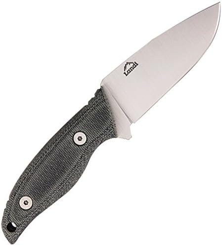Landi Knives LKKA2 Kinzua Black Canvas Micarta Fixed Blade Knife