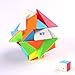 QYTOYS Axis Version Magic Cube 3x3x3, Fluctuation Angle Twisty Puzzle Toy, Durable Stickerless ABS Colorful Cube
