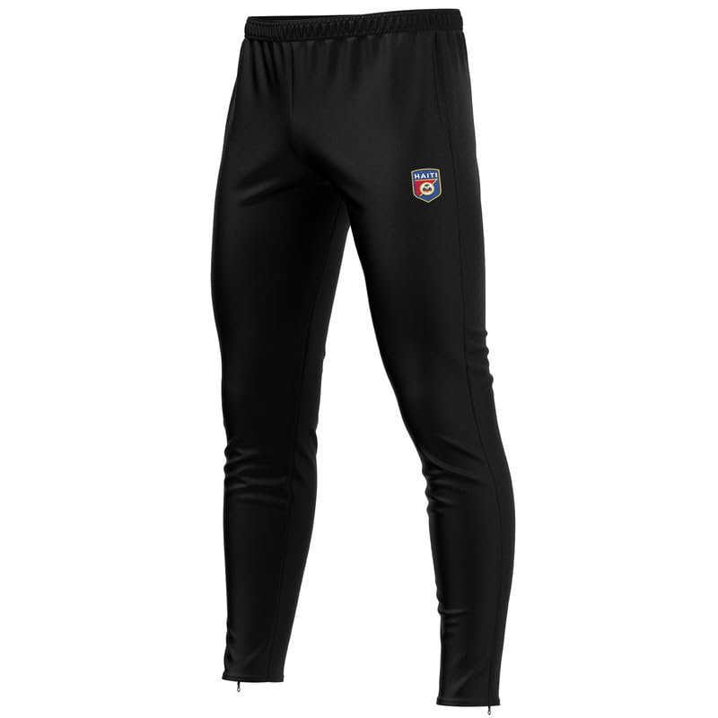 Pantalón Haitie HT-39 Fútbol negro contra rozaduras y sudor en la cancha