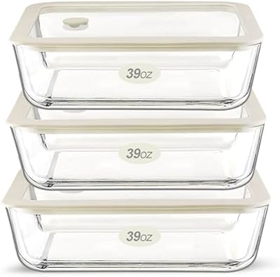 Urban Green Glass Containers with Glass Lids