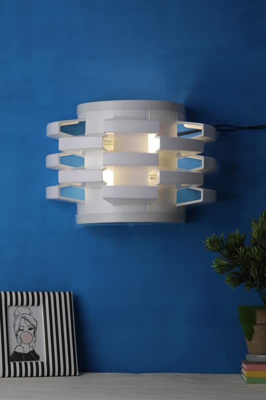 Image of ELIANTE White Metal Wall Light - MT-2678-2W - | 3 Years Warranty | Free - LED LAMP