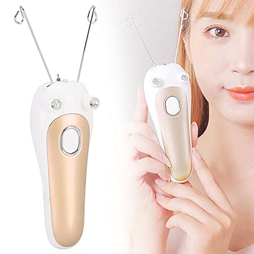 Jadeshay Facial Hair Remover,Electric Thread Epilator Women's Beauty Whole Body USB Charging Cotton Thread Epilator,Physical Hair Removal Tool Device for Face Arms and Legs - Image 3
