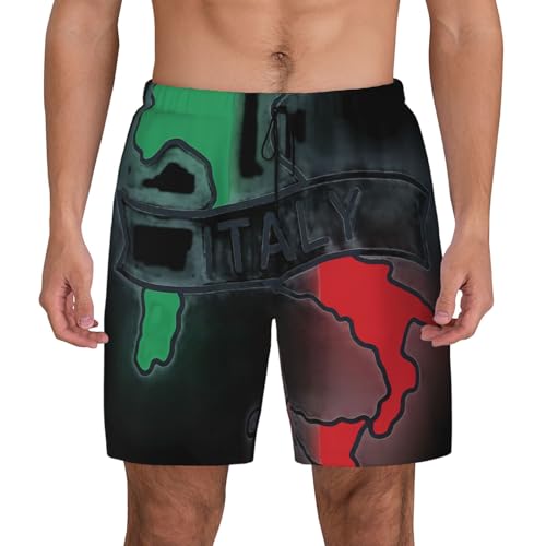 Bañador para hombre de secado rápido con mapa de Italia para evitar rozaduras
